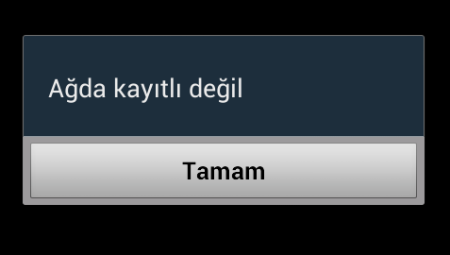 Ağda Kayıtlı Değil Hatası ve Çözümü