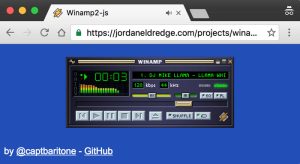 Winamp tarayıcılar için geri döndü